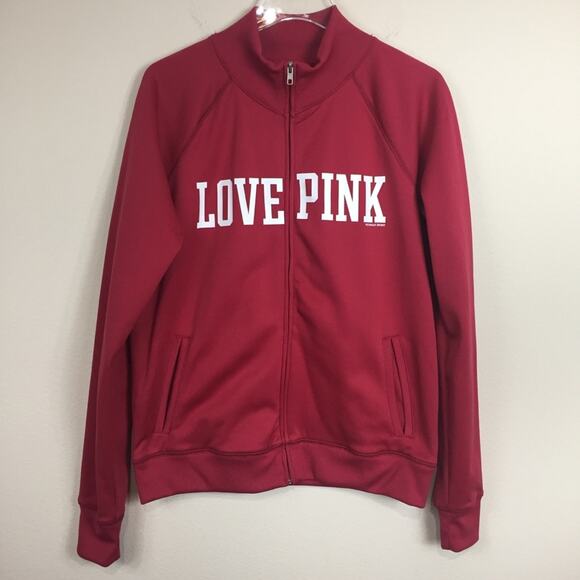 Pink By VS | Razorbacks Zip Up Sweater | Sz L - Picture 2 of 4